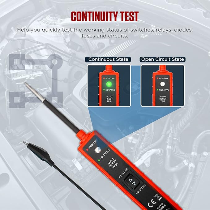 CMTOOL Power Circuit Probe Tester 6V-24V DC Test Light, Automotive Circuit - Image 4
