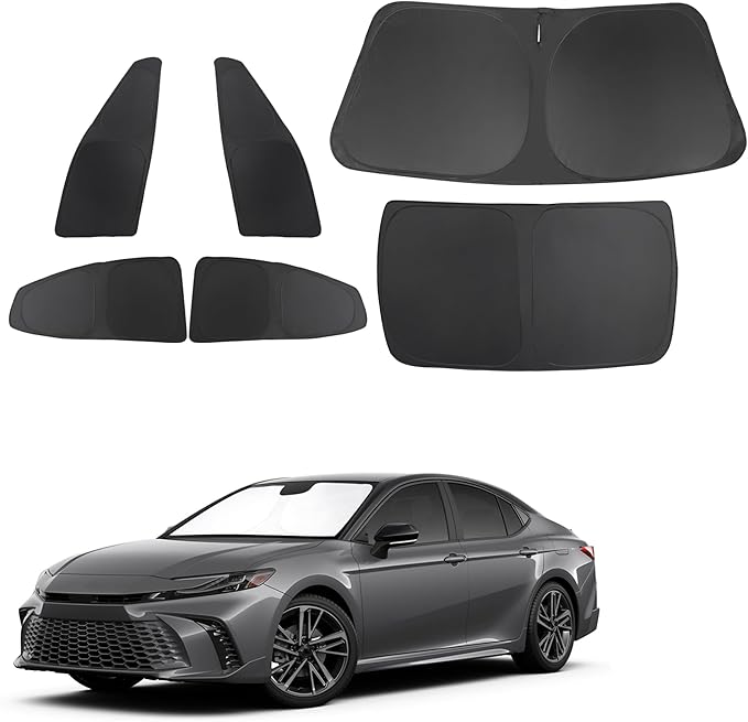 TINGLU Window Shades for Toyota Camry 2025 Accessories Full Windows Rear by TINGLU
