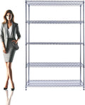 48"x24"x72" Chrome 5-Tier PREMIUM Wire Shelving NSF 4000 LBS MAX CAPACITY Heavy by UtilityBasics