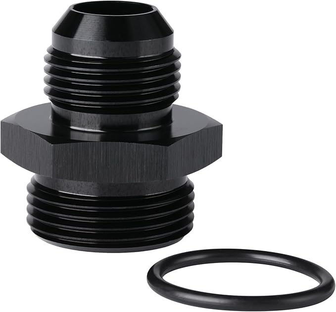 12AN Male Flare to 16AN ORB O-ring Boss Fuel Pump Rail Adapter Fitting Aluminum by Podavelle