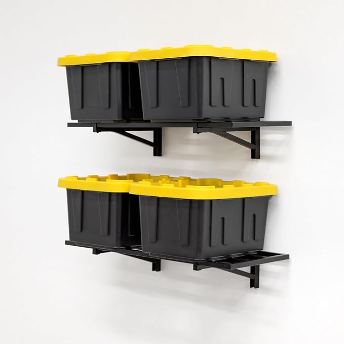 StoreYourBoard 2-Pack Heavy Duty Wall Shelves – Wall-Mounted Garage Storage by StoreYourBoard