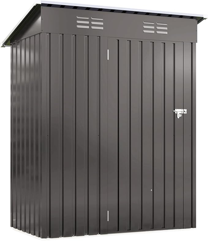IKERY 5X3 FT Metal Outdoor Storage Shed, Tool Shed - Image 8