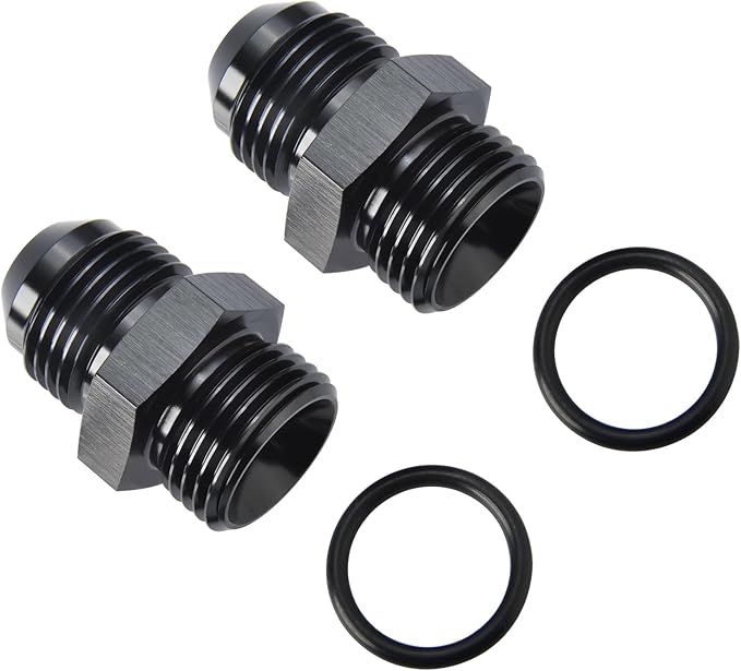 8AN Male Flare to 8AN ORB O-ring Boss Fuel Pump Rail Adapter Fitting Aluminum - Image 4