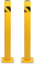 BISupply Safety Bollard Post Parking Barrier 2 Pack - 42in Yellow Pipe Bolt by BISupply