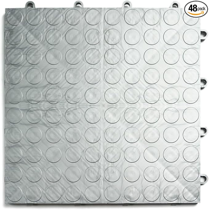 Big Floors GarageDeck Coin Pattern, Durable Copolymer Interlocking Modular by BigFloors