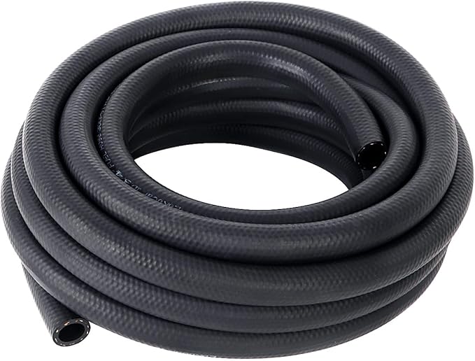 LokoCar Rubber Fuel Hose Line Push Lock 3/4" ID SAE 30R7 NBR 25ft 300PSI Black by GetToKnowEachOther