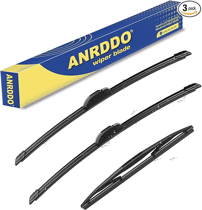 3 wipers Replacement for 2007 2008 2009 2010 2011 Honda CRV CR-V 2007-2015 2016 by ANRDDO