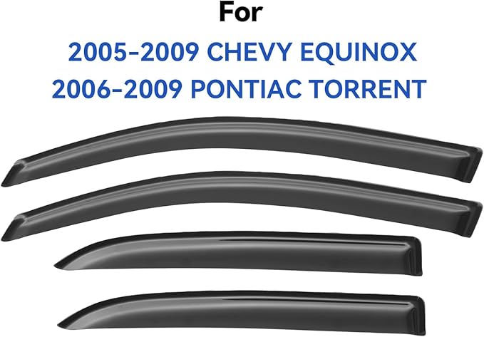 Window Visors Rain Guards for 2005 2006 2007 2008 2009 Chevy Equinox, - Image 2