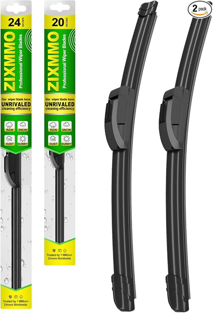 QUALITY 24in + 20in Premium All-Season Windshield Wiper Blades by ZIXMMOFactoryWiperBlade
