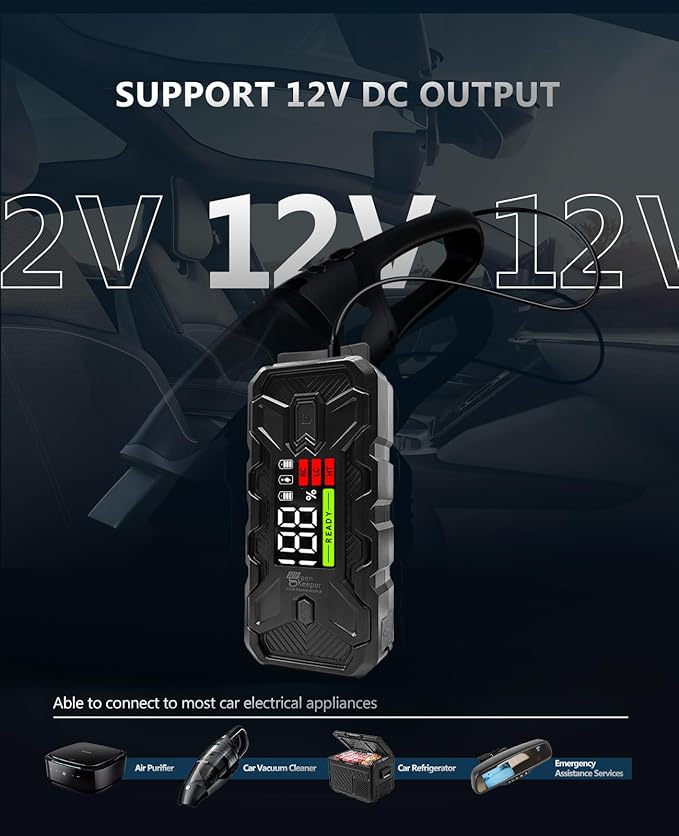 Jump Starter Battery Pack 3000A: 12V Car Battery Booster - Image 9