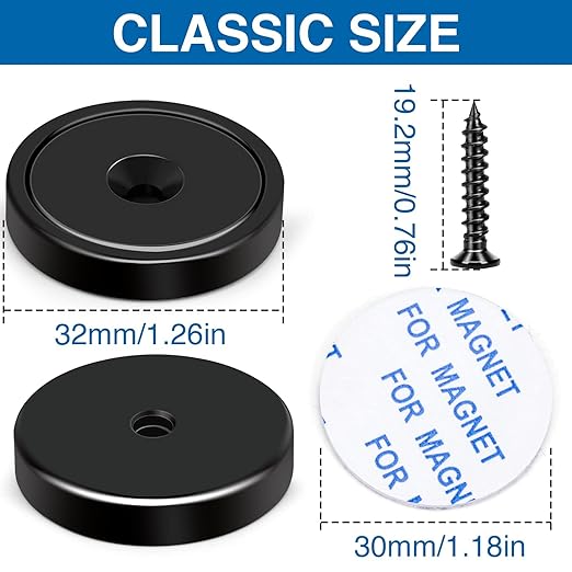 LOVIMAG 50 Pack Strong Neodymium Magnets, 110 LBS Black - Image 2