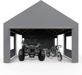 13x20 FT Heavy Duty Carport, Oversized Portable Garage by Hipicute