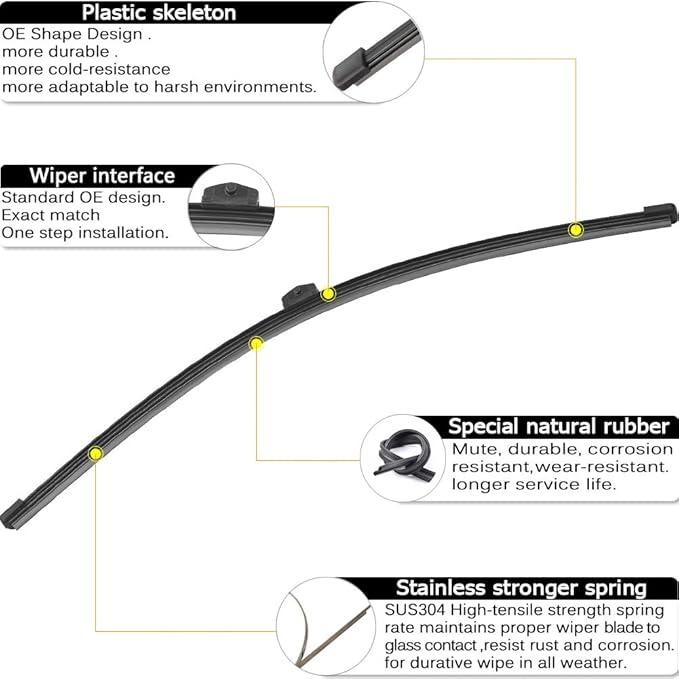AUTOBOO 26"+22" Windshield Wipers Blades Replacement - Image 3