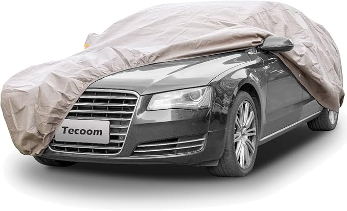 Tecoom Thick Shell Car Cover Super Breathable-Waterproof Windproof Snow Sun by Tecoom