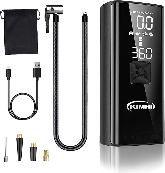 Tire Inflator Portable Air Compressor by KIMHI