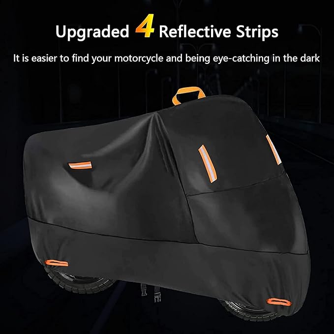 300D Oxford Heavy Duty Motorcycle Cover, Dirt Bike Cover, 96 inch XL - Image 4