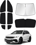 Windshield Sun Shade for 2018-2023 Volkswagen VW Tiguan Side Rear Window Shade by Canvcle