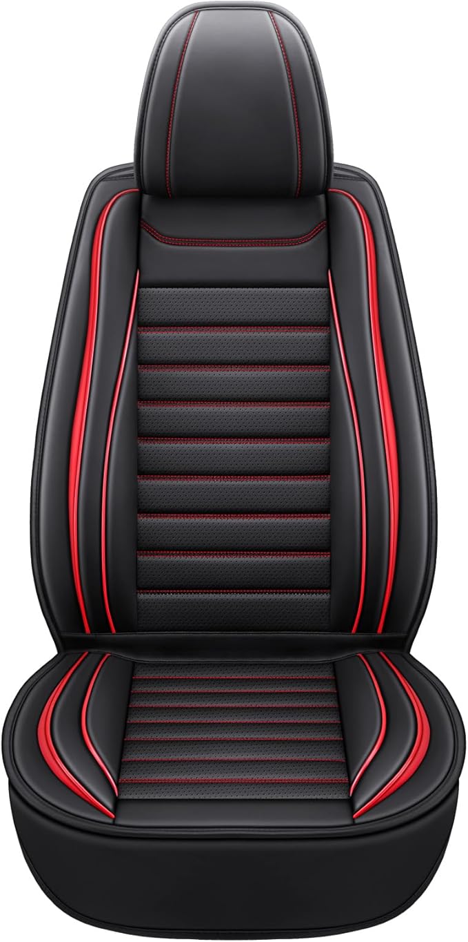 Leather Car Seat Covers Full Set, Universal Faux Leather Car Seat Covers 5 Seats - Image 7
