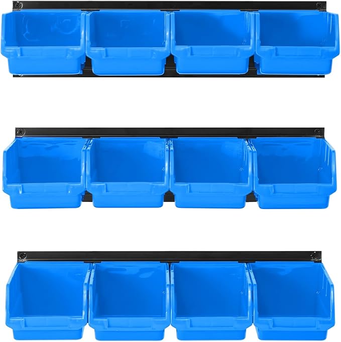 Ultrawall Wall Mounted Storage Bins, Plastic Hanging Storage Organizer Bins - Image 6