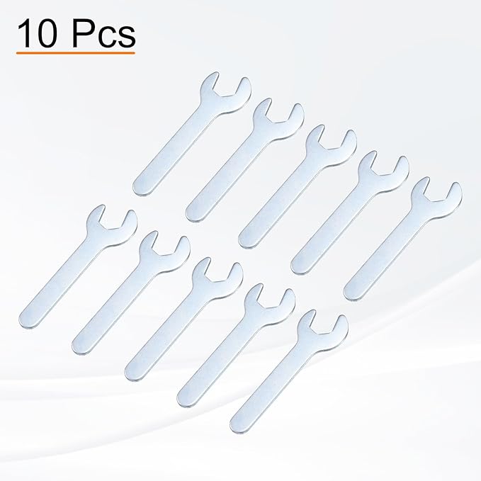 HARFINGTON 10pcs Small Open End Wrench 10x70x1.8mm Metric U-Shaped Single Open - Image 3