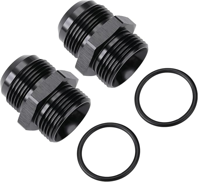 16AN Male Flare to 16AN ORB O-ring Boss Fuel Pump Rail Adapter Fitting Aluminum - Image 4
