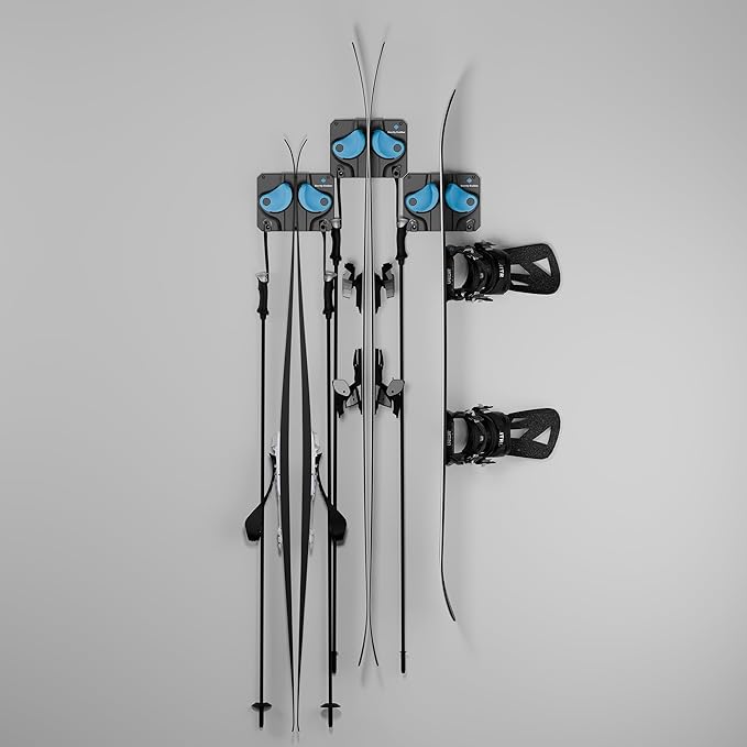 Ultimate Ski & Snowboard Wall Rack | Secure, Non-Slip Storage | Fits Any - Image 2