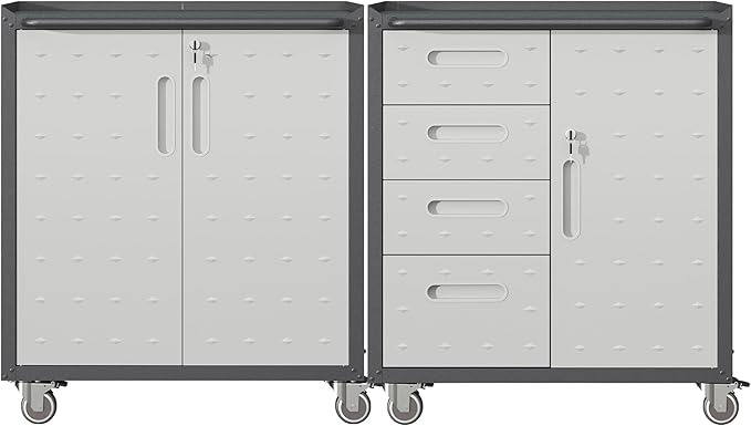 Metal Tool Cabinet, Garage Storage Cabinet System, Wall Cabinet & Locking by VIYET