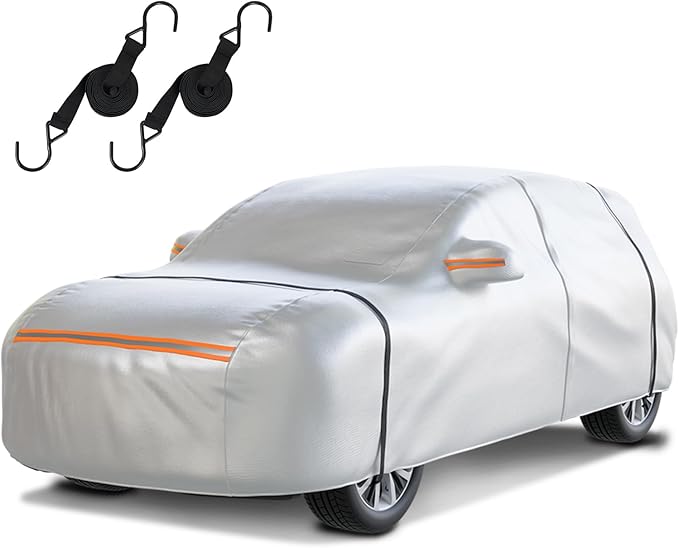 Waterproof SUV Car Cover: 6-Layer Protection from Rain, UV & Dust by TATATOO