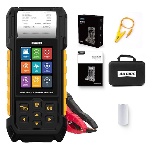 AUTOOL Car Battery Tester 12V 24V Automotive Battery Load Tester 30-2000 CCA by AUTOOLOfficial