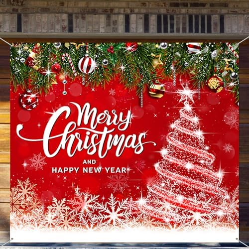 Teenyyou Christmas Garage Door Cover Decorations 7 x 8 ft - Image 5