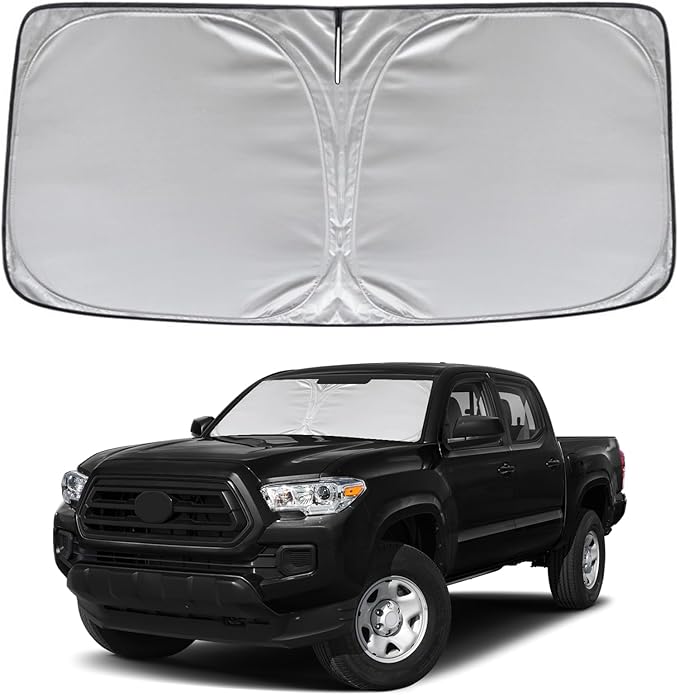KAYZT Windshield Sun Shade for Toyota Tacoma 2016-2025 Foldable Sunshade Front by KAYZT