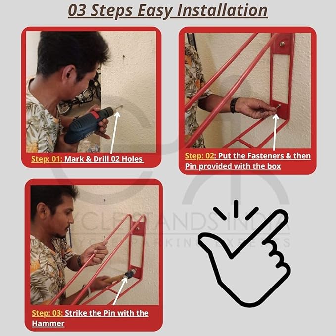 Bike Wall Mount Vertical Hanger - Image 4