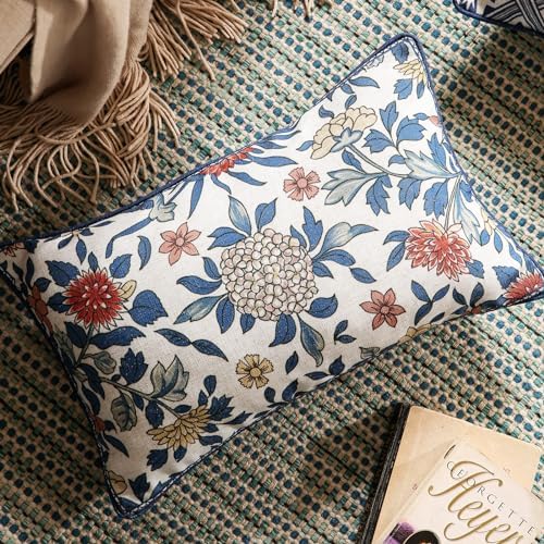 patdrea Designer Vintage French Throw Pillow Cover,12"x20",Set of 2 - Image 2