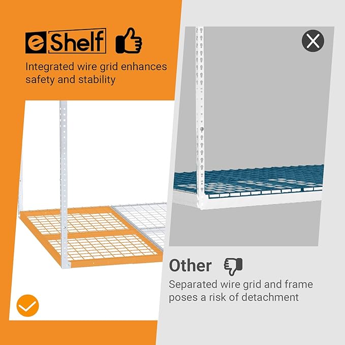 4ftx8ft Overhead Garage Storage Rack, Heavy-Duty Metal Garage Ceiling Storage - Image 4