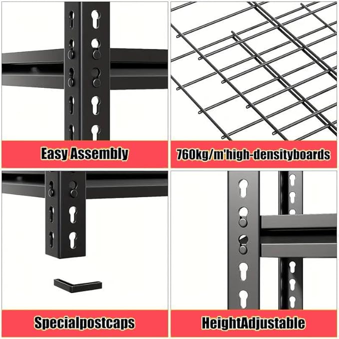 5 Tire Storage Shelving Heavy Duty Garage Shelves 2000LBS Load Bearing - Image 5