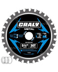 CRALY 5-3/8 Inch 30 Teeth Steel and Ferrous Metal Cutting Circular Saw Blade by CRALY
