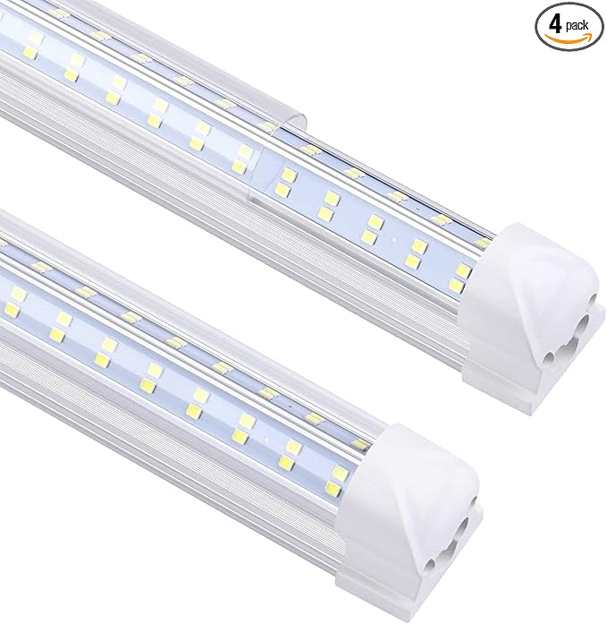 20 Pack, 8FT Led Shop Light, 144W 6000K 19800LM Clear White, Led Shop Light 8FT by DOUYIDOUBEST-LEDLIGHTING