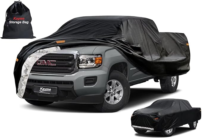 Kayme Truck Cover Custom Fit GMC Canyon Regular Cab Short Bed. Full Exterior by kayme