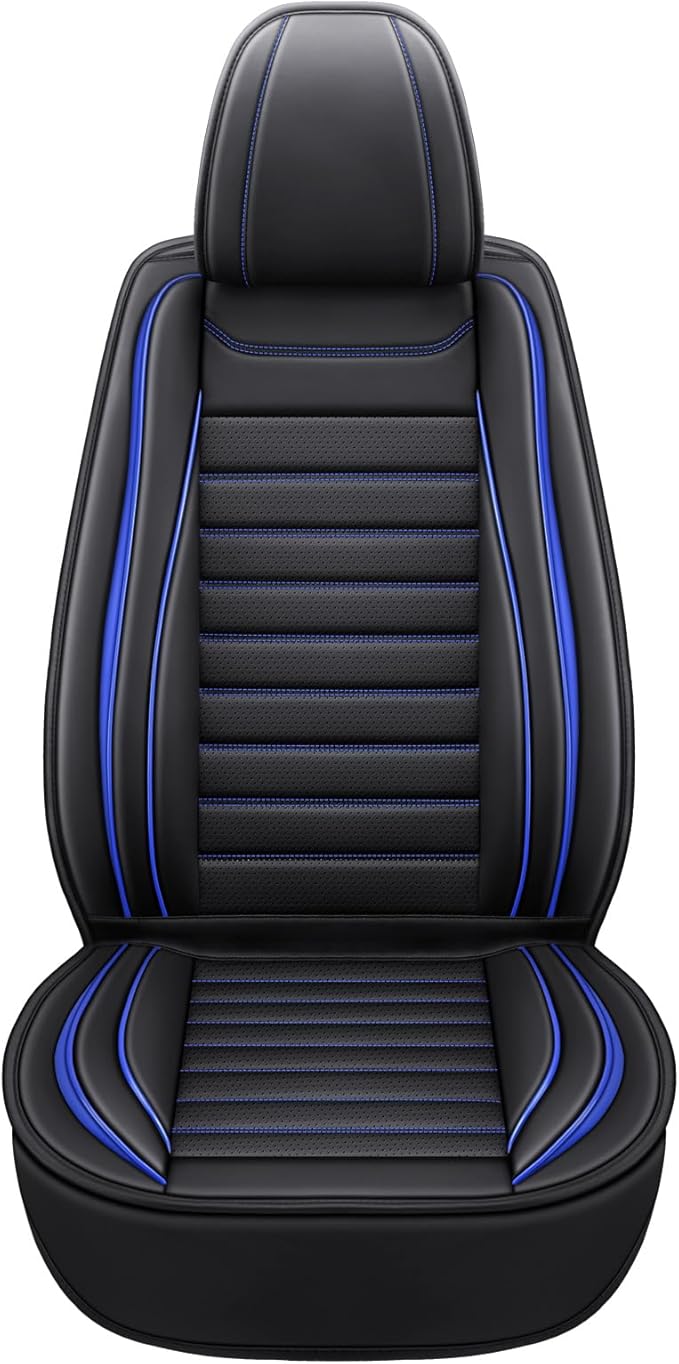Leather Car Seat Covers Full Set, Universal Faux Leather Car Seat Covers 5 Seats - Image 5