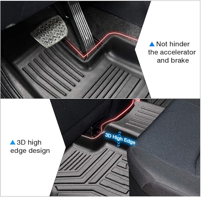Powerty Floor Mats for 2019-2024 2025 Toyota RAV4 Accessories All Weather Floor - Image 6