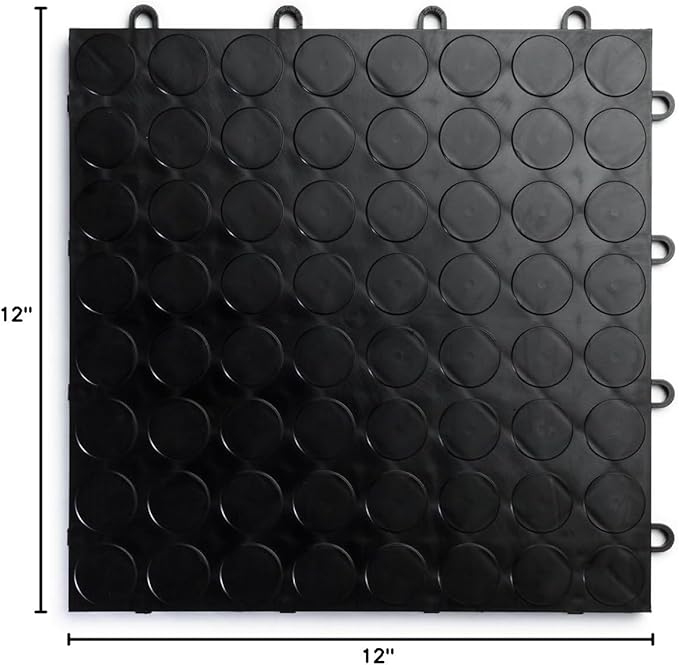 Big Floors RaceDeck CircleTrac, Interlocking Non-Slip Garage Flooring Tile - Image 8
