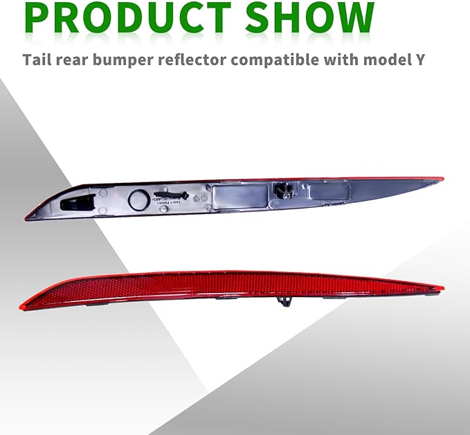 149581800C Tail Rear Bumper Reflector Red Pair LH RH Compatible - Image 2