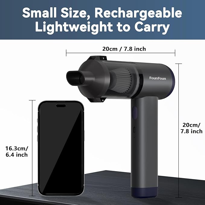 Car Vacuum Portable Cordless, Mini Handheld Vacuum Cleaner - Image 2