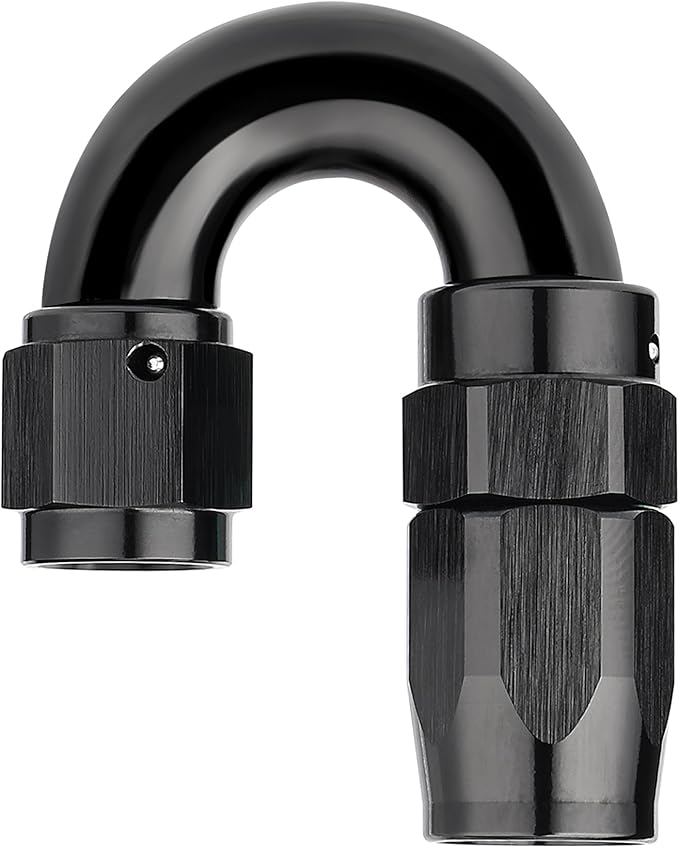 EVIL ENERGY 4AN 180 Degree One Piece Full Flow Hose End Fitting Swivel by EVILENERGY