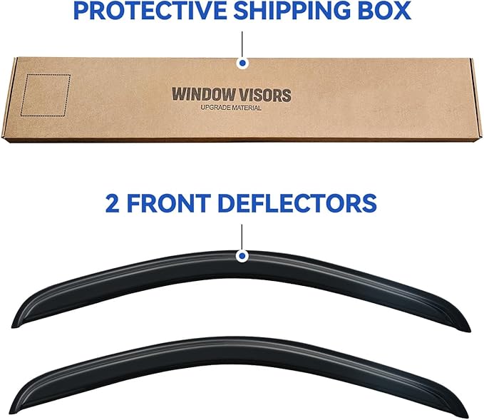 Window Visors Rain Guards for 2007-2013 Chevy Silverado/GMC Sierra 1500 Regular - Image 6