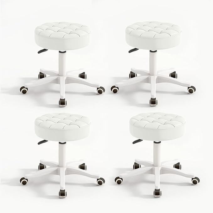Small Chair Round Rolling Stool by HDHNBA