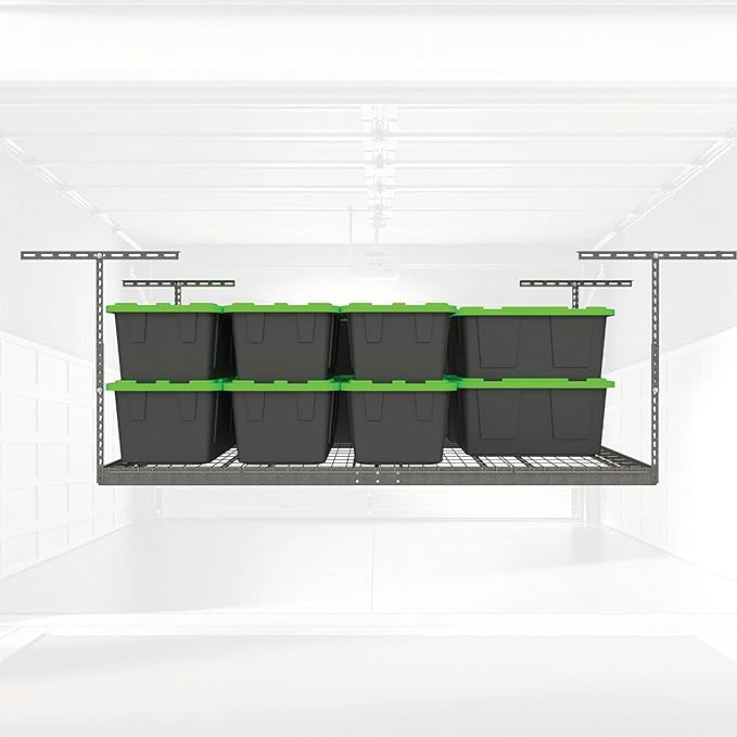 MonsterRax Overhead Garage Storage Racks 3x8’ Ceiling Mounted Shelving - Image 8