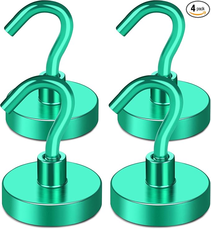 MIKEDE Magnetic Hooks Heavy Duty, 80LB Strong Magnet by MIKEDE