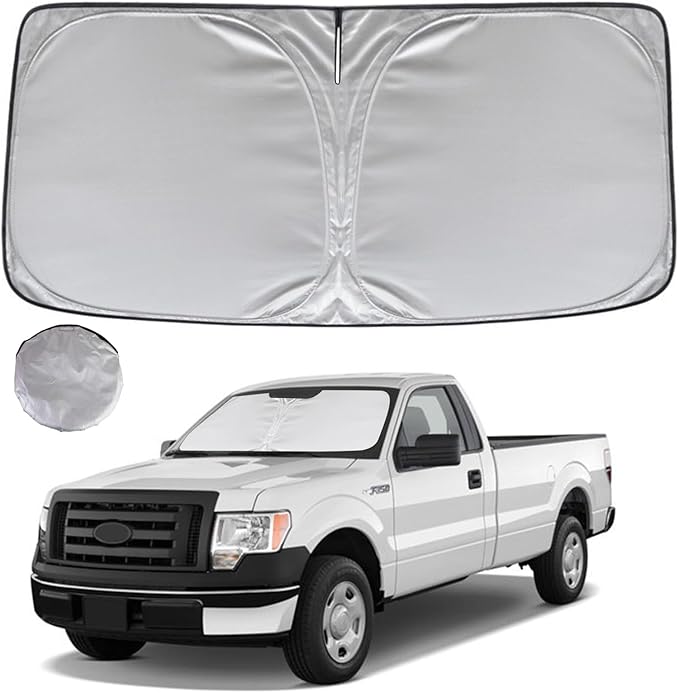 KAYZT Windshield Sun Shade for 2009-2014 Ford F150 Foldable Sunshade Front by KAYZT
