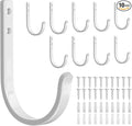 10-Pack Wall Hooks for Towel/Coat - 22LB Heavy Duty Metal Hanger Wall Mount by Josmimic
